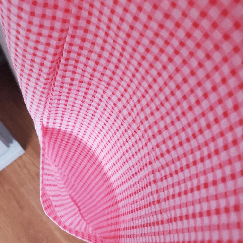 Womens Gingham Check House Robe - Picture 3 of 12